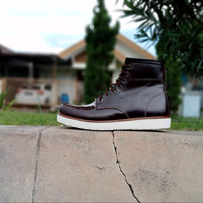 sepatu boots model moctea sepatu boots model redwing sepatu boots kulit Pria Kerja 1