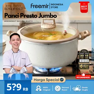 [XCLSV Kokopanci PO 12 Apr] freemir Panci Presto Jumbo 30 Cm Kapasitas 10 Liter Micro Pressure Anti Lengket Memasak Lebih Cepat Multifungsi Cocok Untuk Keluarga Besar