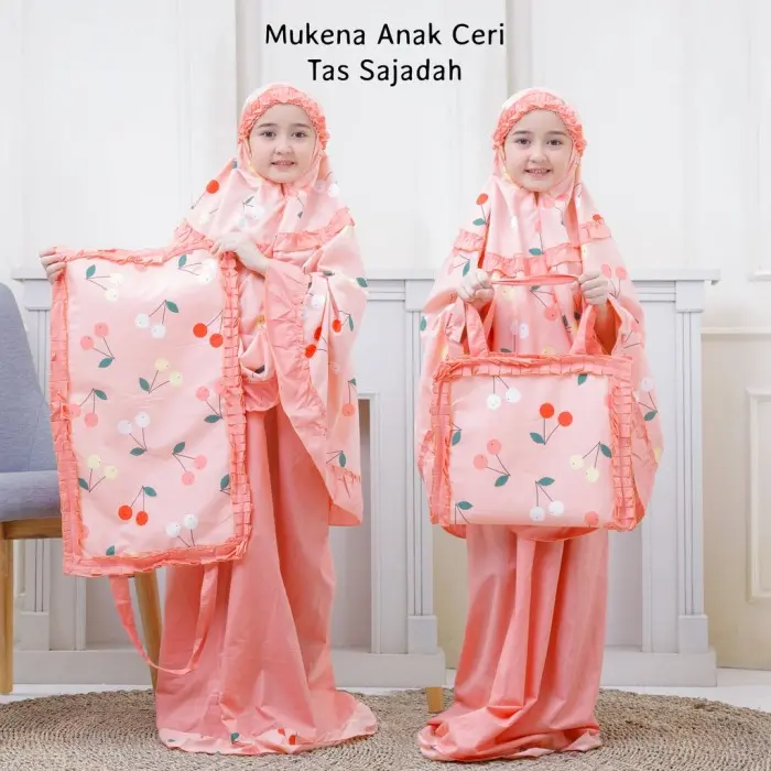 Promo Mukena Anak Katun Motif Lucu Dan Unik Usia 2 Sampai 5th COD 4