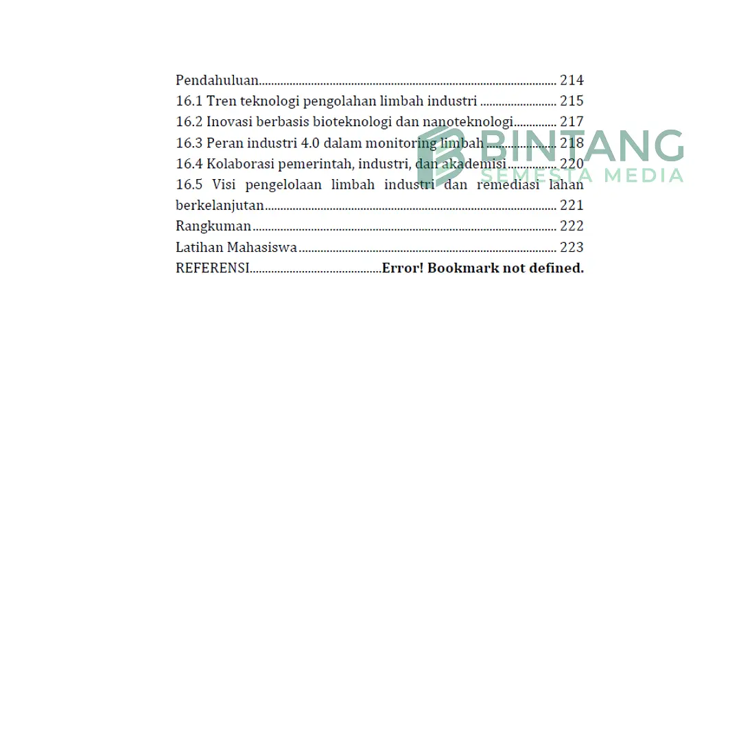 Pengolahan Limbah Industri Remediasi Lahan - Faisal Riza Basalamah, S.T., M.T., dkk.
