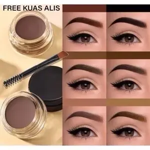 Eyebrow Cream Gel Waterproof Alis Mata -  Free Kuas TAHAN AIR TAHAN LAMA NEW EYEBROW GEL