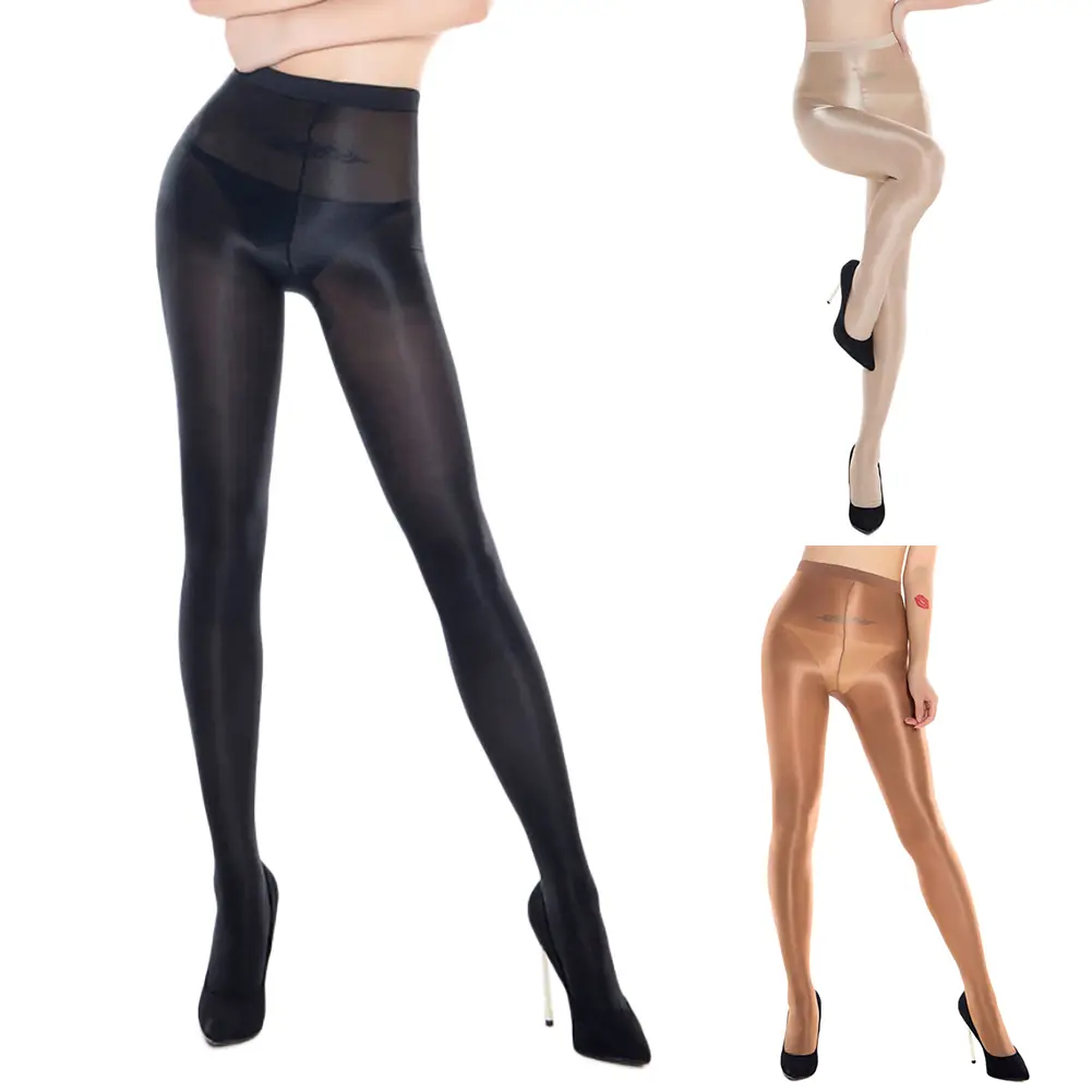 LT 70D Fashion Lady Women Girls 3 Color Tights Smooth Satin Shiny Oil Stockings Female High Quality Pantyhose #261419