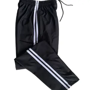 Celana training olahraga pria wanita setrip 2 bahan lotto tebal