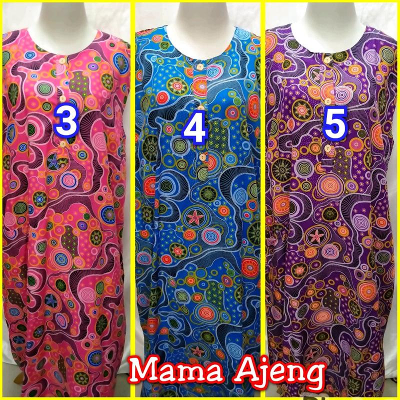 Daster Batik Kencana Ungu Label Biru Yukensi tipe 32 Katun Bunga Santai 5