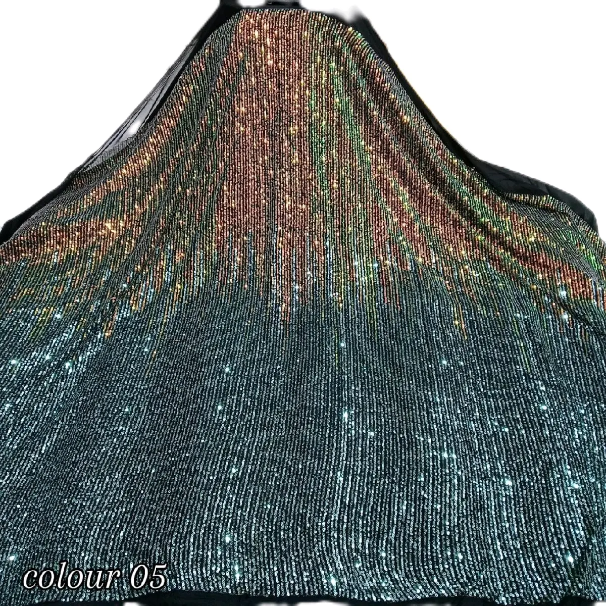 BAHAN/KAIN TILLE SEQUIN GRADASI/SEQUIN GRADASI