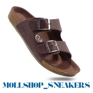 Carvil ROMEO 01 - Sandal Fashion Casual Pria Dewasa Carvil Sandal Carvil Selop Pria Dewasa Kekinian Sendal Benzo 02 Hitam Cokelat Size 38 sd 44 Premium Berkualitas
