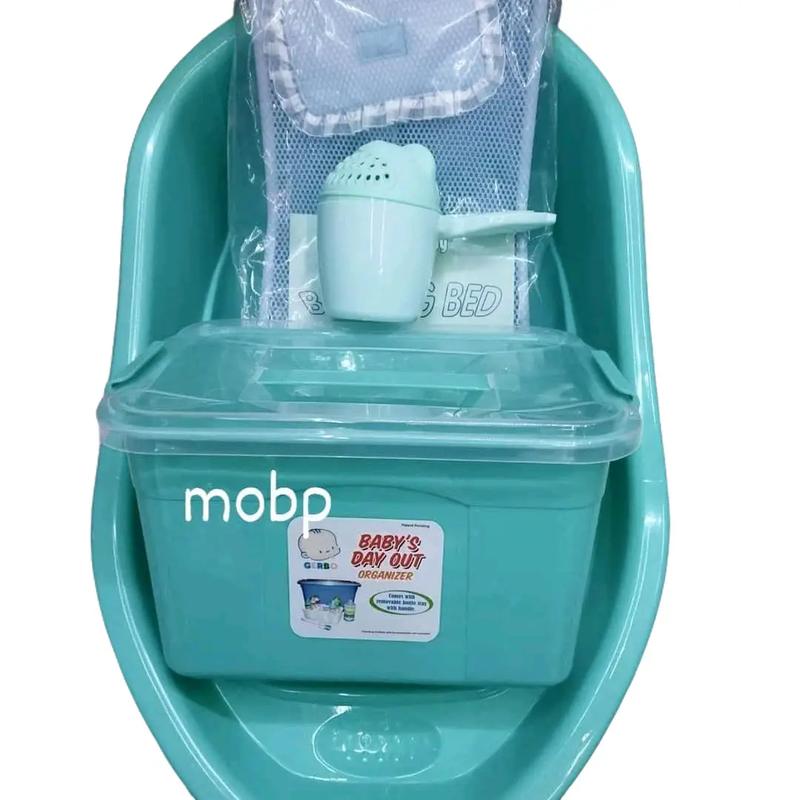 TUB SET BATH TUB PLAIN BATH NET DIPPER ORGANIZER WITH BOTTLE - TikTok ...