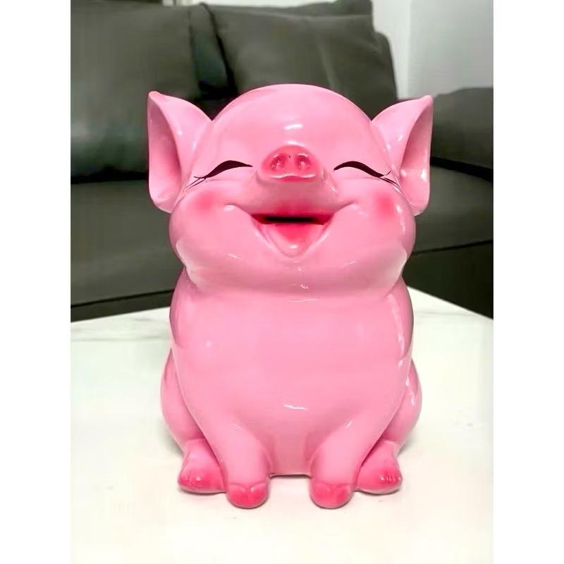 SIZE LỚN heo tai vểnh 30cm heo đất tiết kiệm, làm quà, decor 4