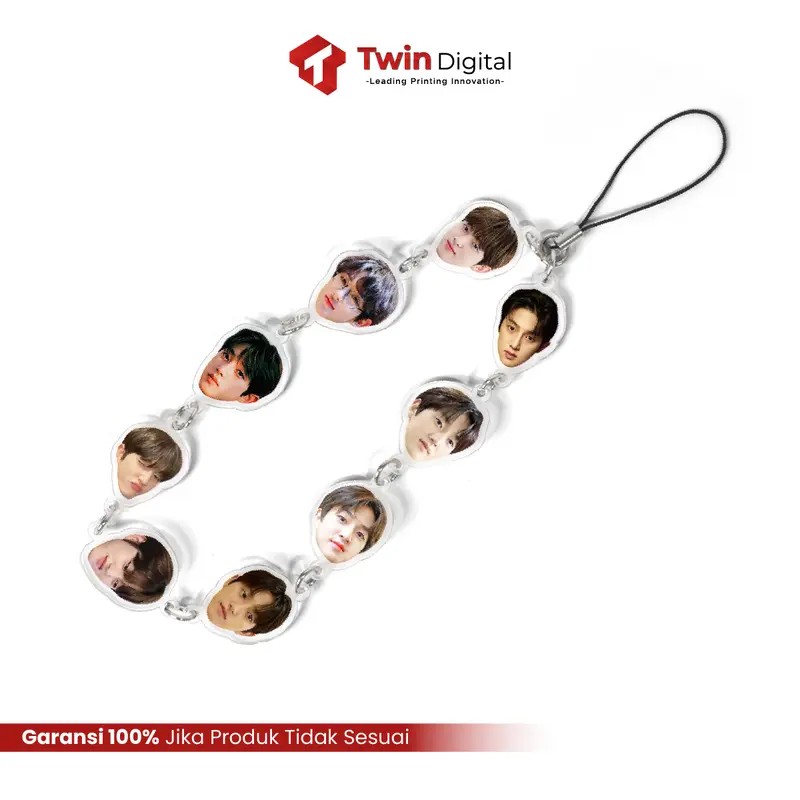Custom Foto Phone Strap / Gantungan Tali HP - Phone Charm Akrilik Drama Korea 2