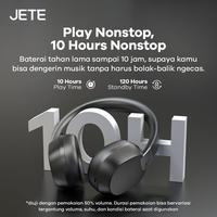 Gambar Headphone JETE SA2 Headset Bluetooth Super Bass Hi-Res Noise-Cancellation Earphone Gaming Wireless Anti Delay Spatial Audio 120 Hour Bantalan Lembut - Black dari Doran Gadget Official Kota Administrasi Jakarta Pusat 4 Tokopedia