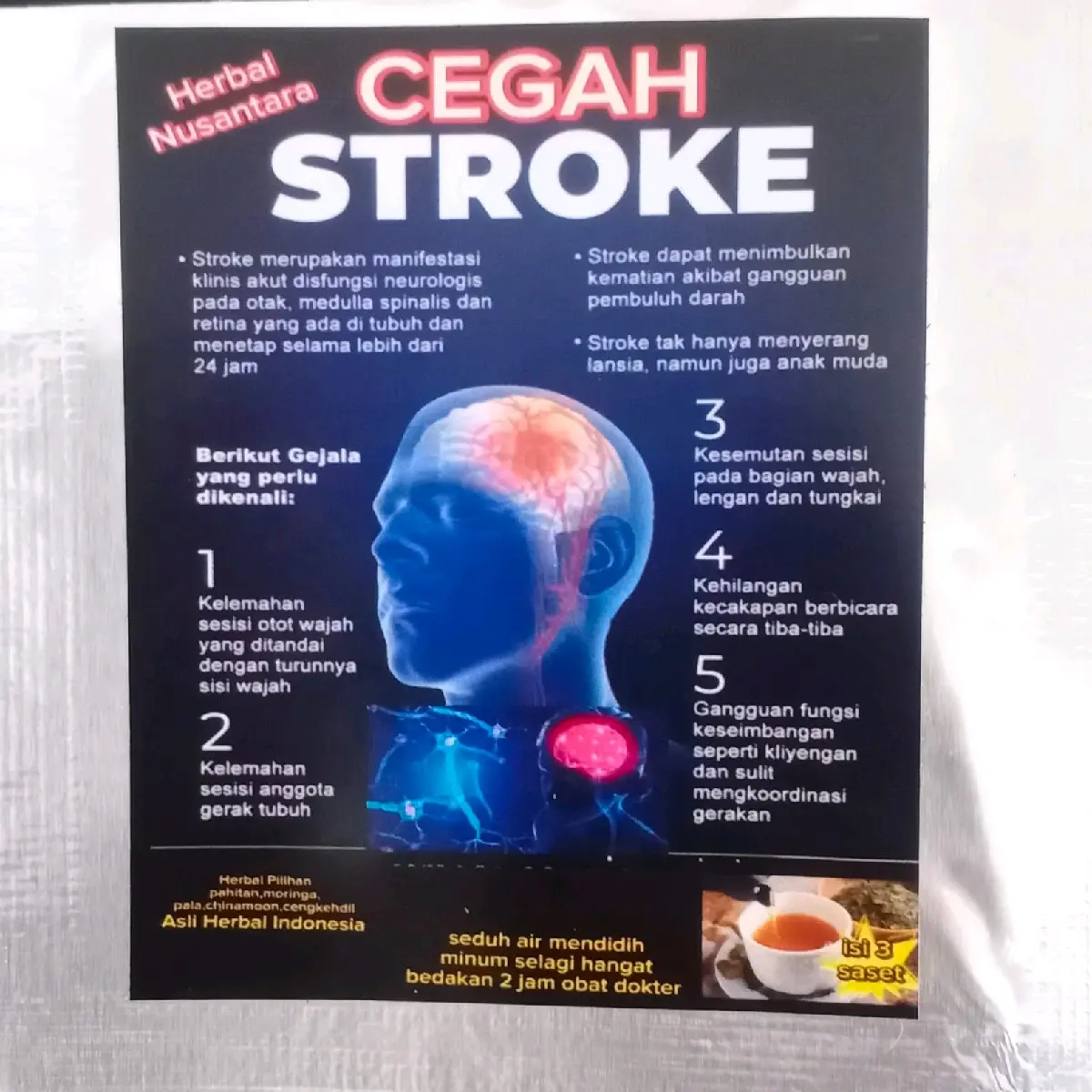 Herbal stroke ampuh terbuat dari bahan pilihan