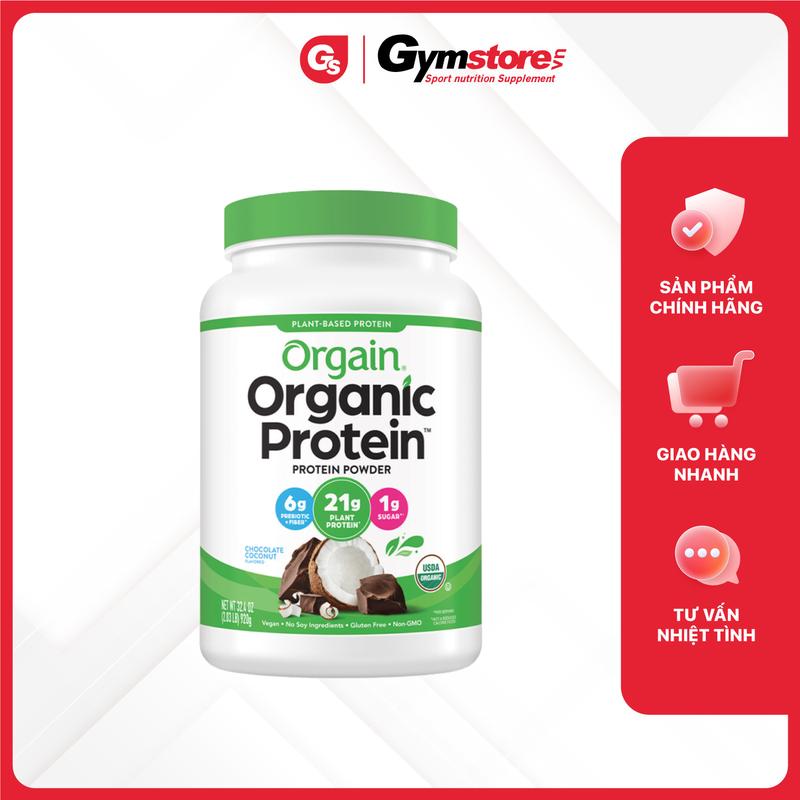 Bột protein thực vật Orgain Organic Protein 920 Gam 20 Servings - Made in USA | GYMSTORE