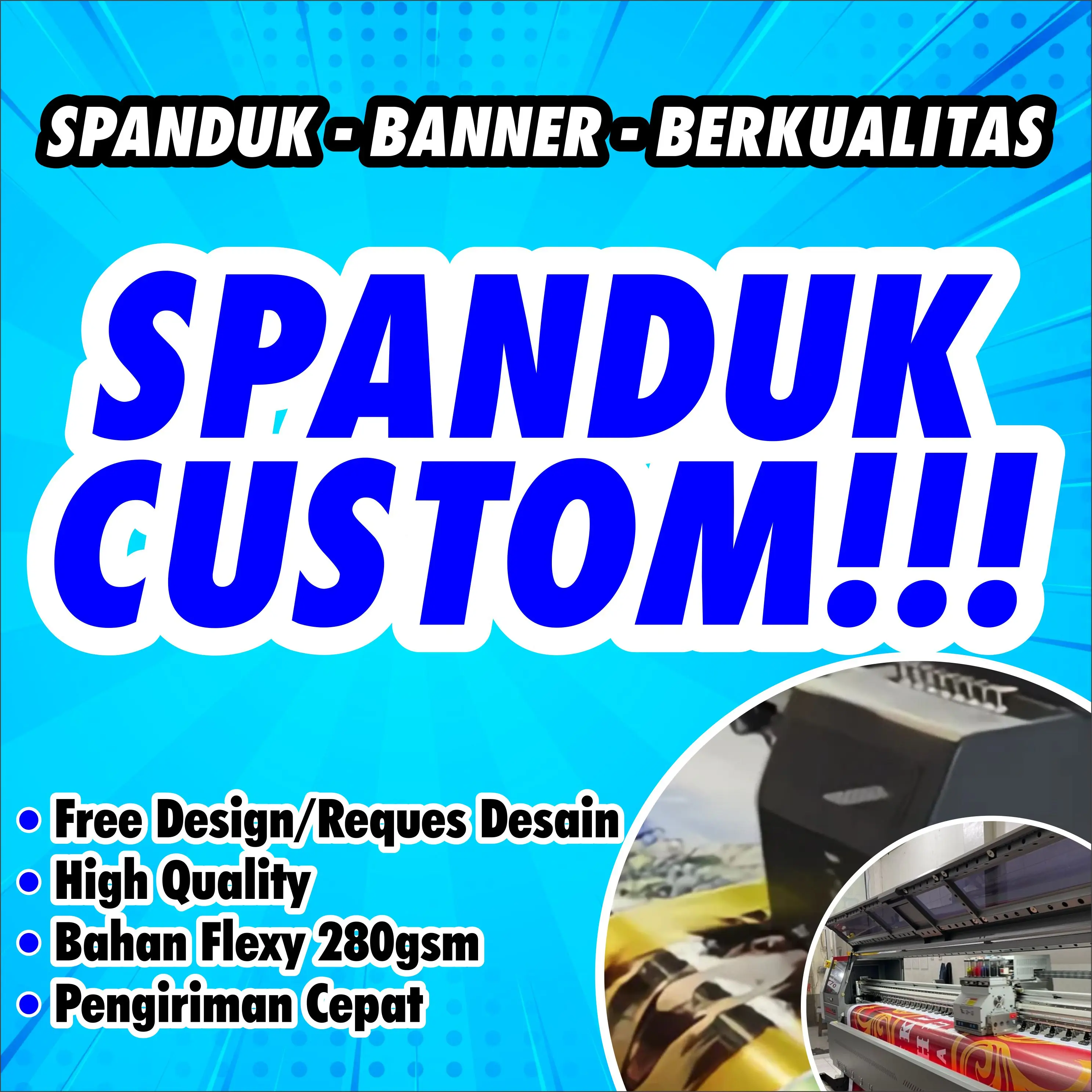Spanduk Banner Backdrop Custom Desain Bisa Reques Suka Suka