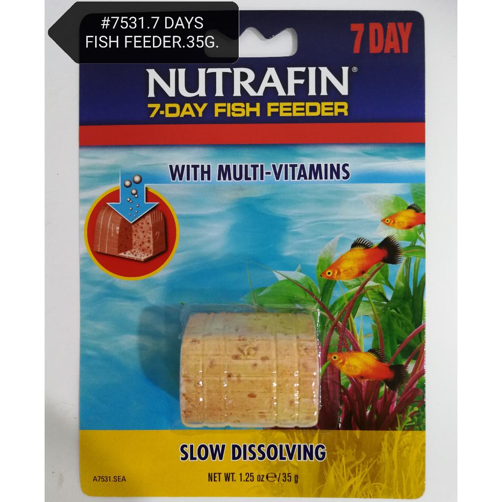 Nutrafin 7-Day Fish Feeder Holiday Weekend Food Block 7-Days 7 Day Days Aquarium Makanan Ikan Akuarium Seven Tujuh Hari