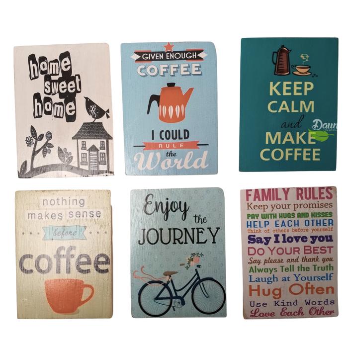 Gambar Magnet Text Plate 10x13 | Temeplan Kulkas | Dekorasi Rumah dari Daun The Gift Shop Kab. Badung Tokopedia