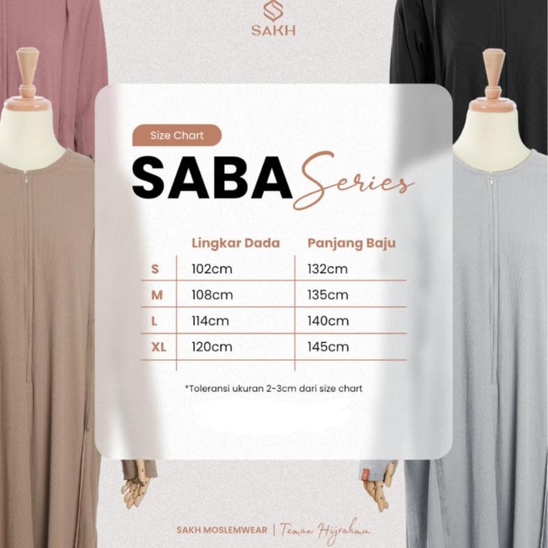 Saba dress knit daily muslimah gamis kaos olahraga 8
