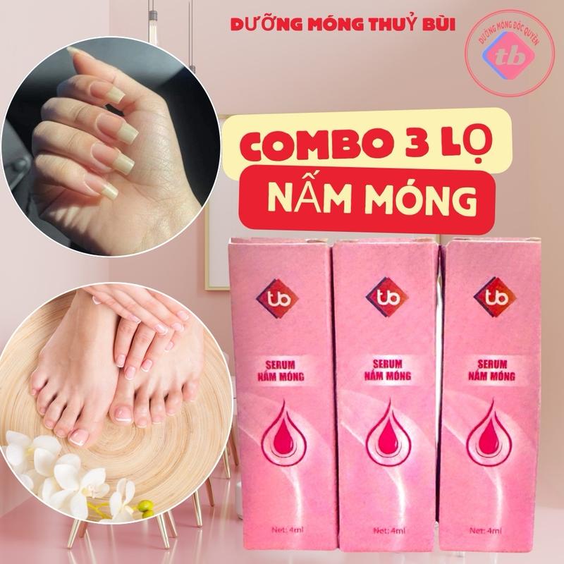Serum Nấm Móng Tay và chân Combo 3 Lọ Nấm và Nấm móng chân do làm nails thường xuyên tiếp xúc nuóc nhiều
