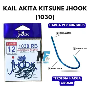 Mata Kail Pancing Carbon Jhook Tipe 1030 (AKITA KITSUNE RING BLUE)