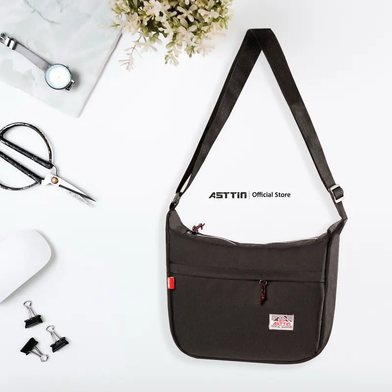 Tas Selempang Wallker (RR) Besar Canvas Series - Tas Perahu - Tas Bahu Pria Wanita Uniseks Slingbag ASTTIN 1
