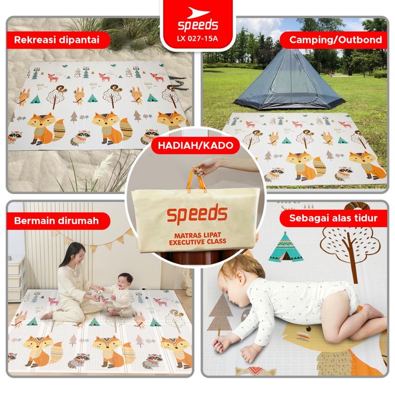 SNI A Playmat Bayi Karpet Lipat Playmat Foldable Bayi Karpet Bayi 180x200cm Matras Bayi Playmate Foam Lipat Playground 8