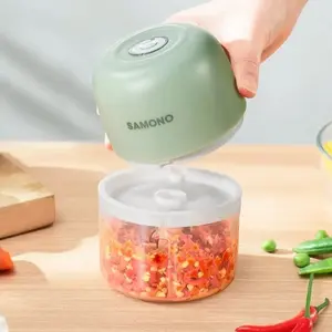 SAMONO Mini Chopper Blender Portable Gilingan dapur Mini Bumbu dan Daging dengan USB Type C SW-L4