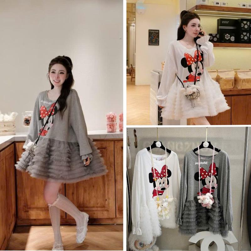  Váy đầm phối lưới tầng đính ngọc phong cách Hàn Quốc dễ thương cho nữ trẻ trung nổi bật - By BN TRENDY 