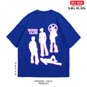 WUSH CLUB BOXY FIT TEE BAJU KAOS DISTRO PRIA WANITA OVERSIZE COTTON COMBAD 30S SLEP