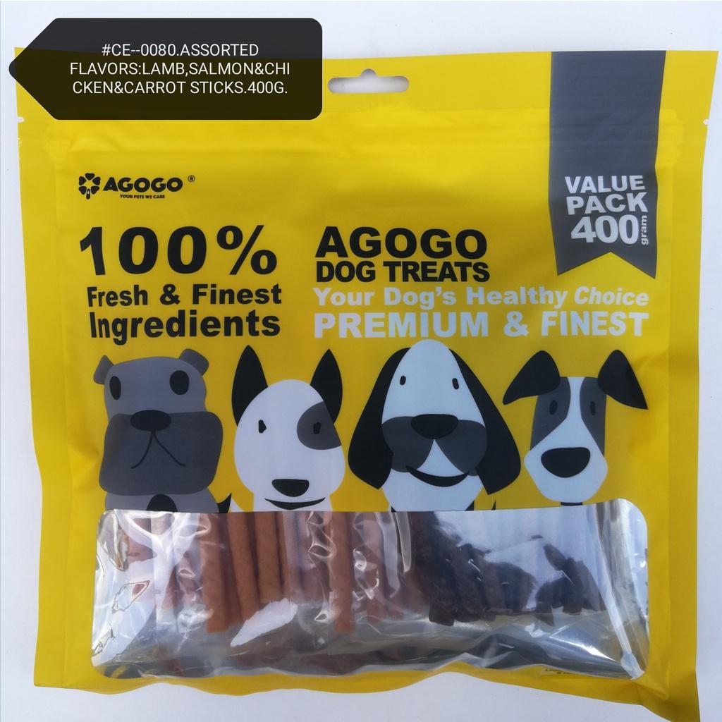 Agogo Dog Treat Assorted Stick 400gram Snack Food Feed [Treats] Makanan Anjing