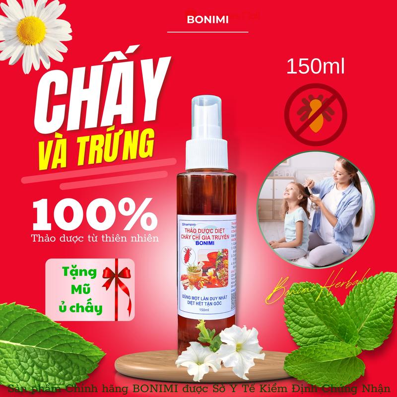 BONIMI - Ủ CHẤY. DẦU GỘI CHẤY CHÍ BONIMI. DẦU GỘI CHÍ CHẤY CHO BÉ. Chấy Trí. Gội Chấy
