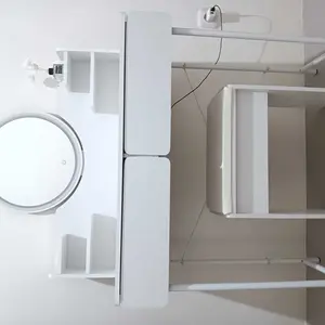 Homedoki Meja Rias Minimalis/Meja Rias Led/Meja Rias Lampu/Meja Rias Aesthetic/Meja Rias Sliding/Meja Make up