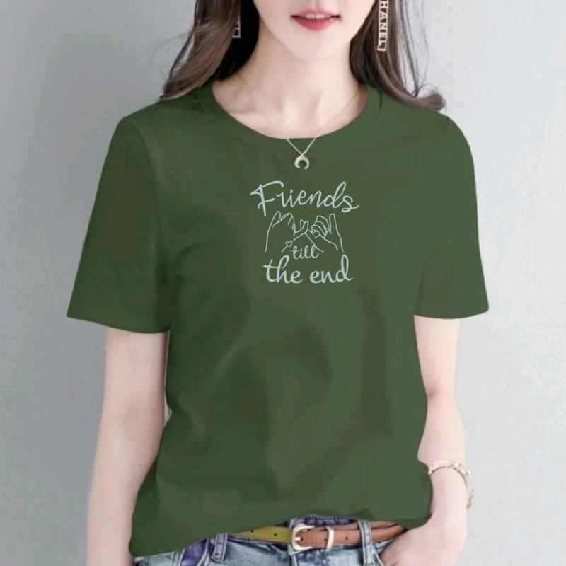 Baju Kaos Distro T-shrit Lengan Pendek Wanita  Kaos Casual Katun Combed30s Premium Quality Lembut Nyaman Tebal Unik Cewek Keren Melar Motif Custom 3