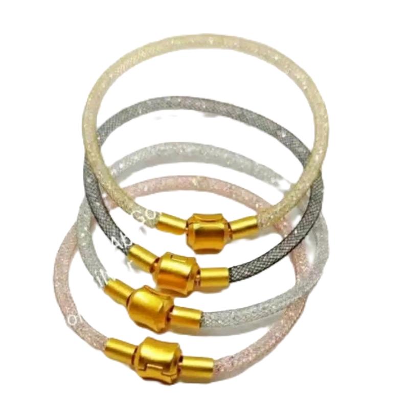 Gelang Kawat Gelang kristal Glitter Anak-anak Kunci Gold Aksesoris Costume 0