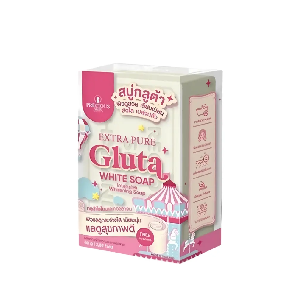 Precious Skin Extra Pure Gluta White Soap - 80g with FREE Foaming Net for  Bright & Glowing Skin - Body Care, Glutathione - TikTok Shop Singapore