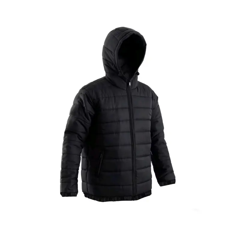 Jaket Gelembung Hitam Lembut Tebal Pria Puffer Parasut Outdoor Gunung Musim Dingin Keren Panjang Casual Nyaman Cowok 2