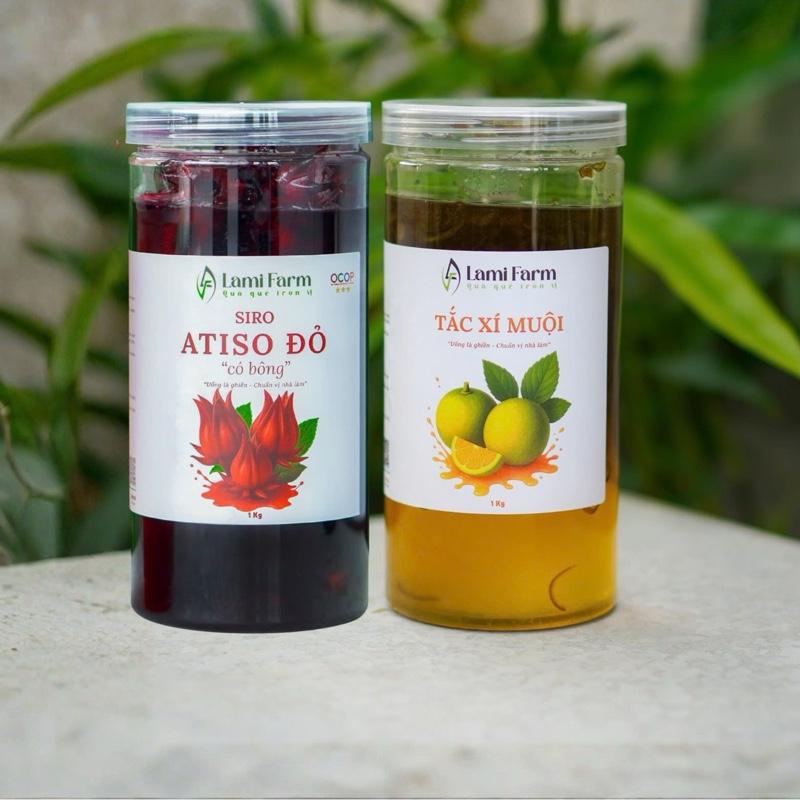  Tắc xí muội 1kg + Siro atiso đỏ có bông 1kg 