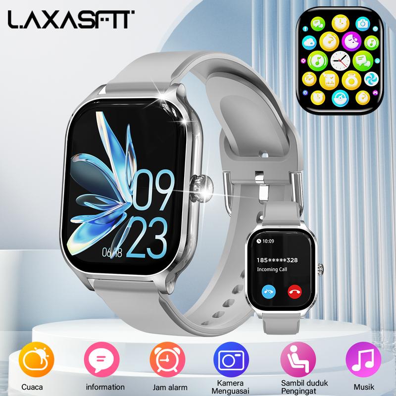 Product Introduction of LAXASFIT H9MAX Smart Watch, Suitable for Daily Use, Business,Exercise, Magnetic Charging, Sports mode, 160mAh Long-lasting Battery Life,Sleep Tracking, Music & Camera Controls 4