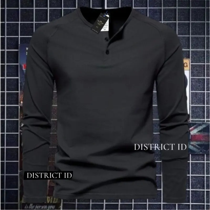 kaos kancing lengan panjang pria/kaos kancing t-shirt murah/kaos kancing pria terlaris/kaos kancing lengan panjang polos/kaos kancing pria dan wanita terbaru 5