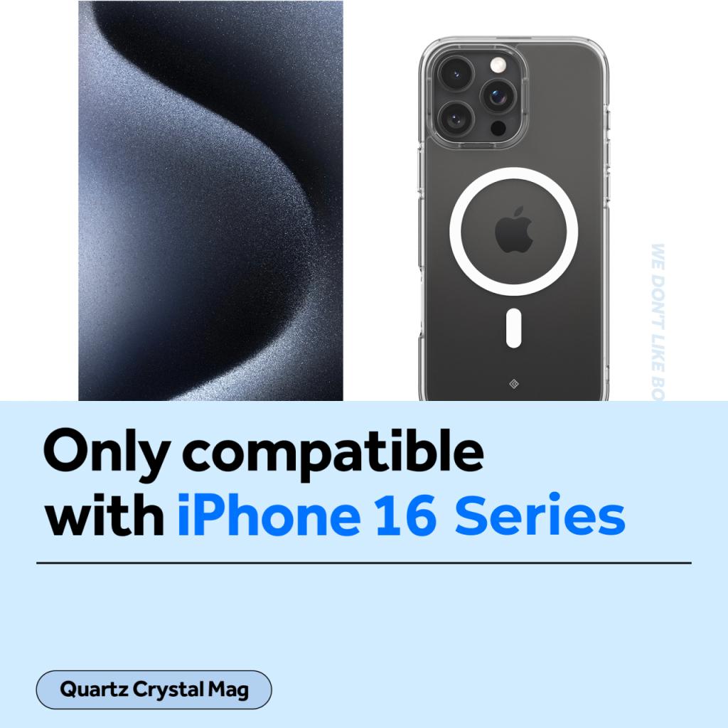Case iPhone 16 Pro Max Plus Caseology by Spigen Quartz Crystal MagFit MagSafe Anti Shock Casing