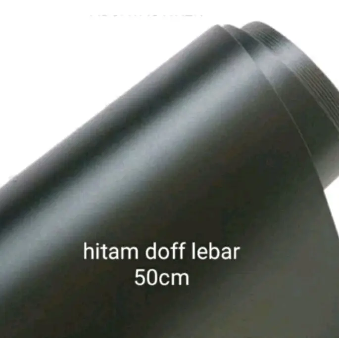 Stiker skotlet motor hitam doff L 50cm 0