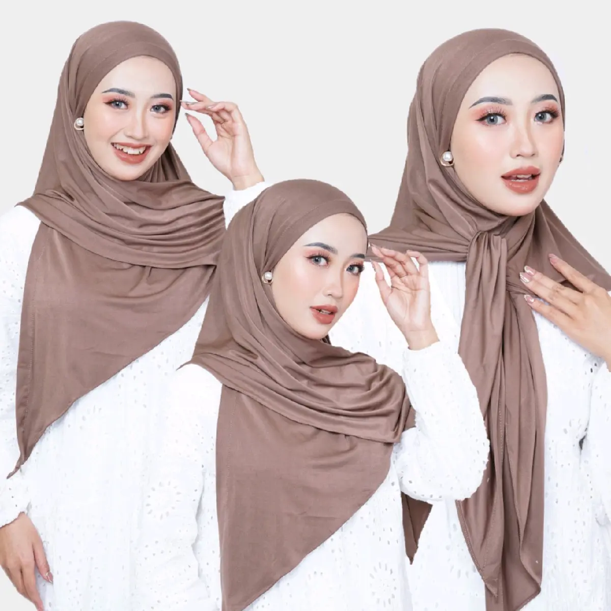 Syamilah - Nada Hijab Segitiga Instan Bahan Jersey Lembut Nyaman Tebal Muslim