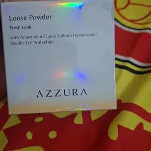 VICCI AZZURA Loose Powder | Bedak tabur | Double UV Protection | Fresh Look