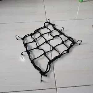 Jaring Helm Reflektif 6 Hook - Jaring Helm Motor Tebal Premium - Tali Jaring Pengikat Barang