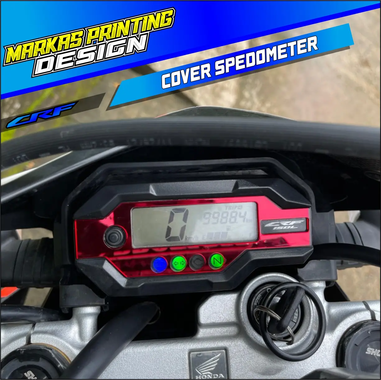 COVER SPEDOMETER CRF AKRILIK EMBLEM SPEDOMETER PENUTUP SPEDOMETER CRF SPIDOMETER