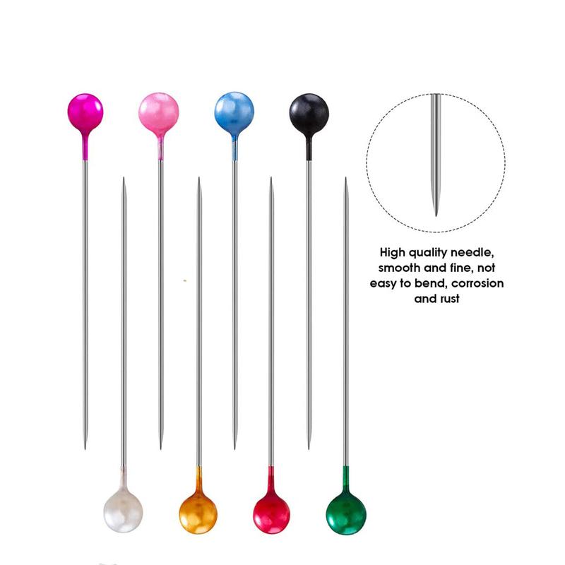 Chốt May, 100 Chiếc, Đồ May Tự Làm, Ngọc Trai, 38mm, Nhiều Màu, Chốt Chần Chỉ Thẳng, Chốt May Váy, Thích Hợp Cho Đồ Trang Sức Và Trang Trí Hoa 0