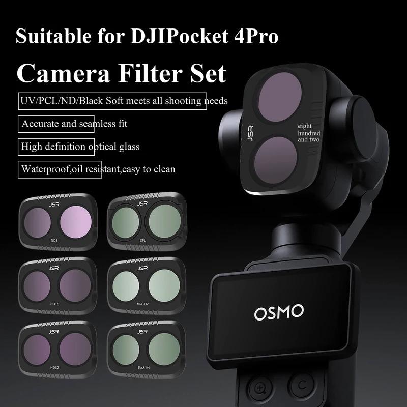 For Osmo DJI Pocket 4P Lens Filter Kit UV CPL VND Black Mist Filter Night…