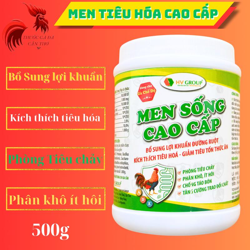  Men sống cao cấp 500g  bổ sung lợi khuẩn đường ruột kích thích tiêu hóa - giảm tiêu tốn thức ăn phòng tiêu chảy phân khô ít hôi Men Vi Sinh Vitamin 