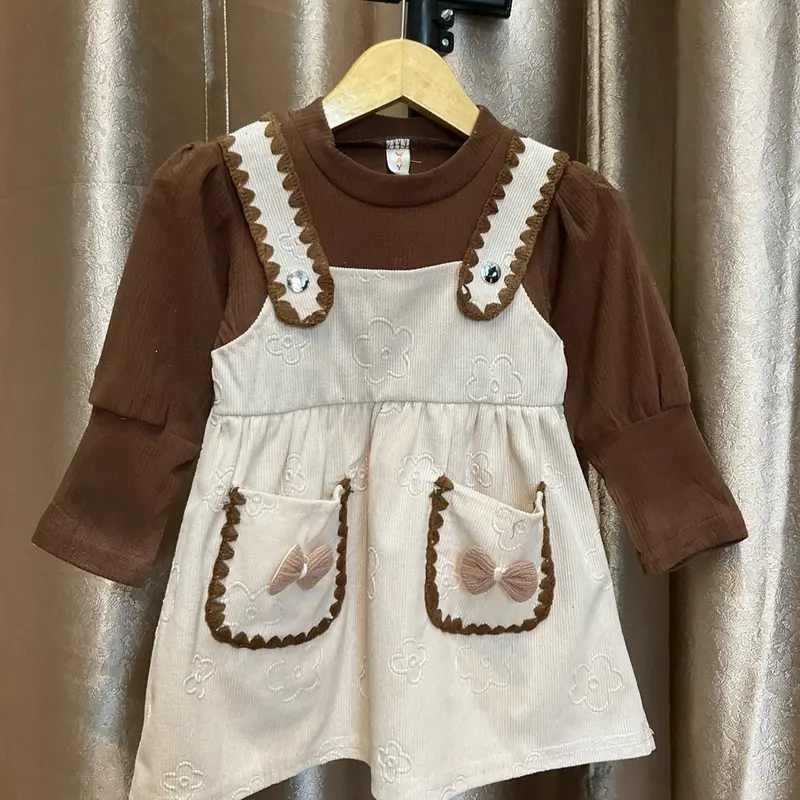 BELIMOM’s - GAUN DRES PREMIUM KATUN CORDURAY BKK OVER OLL USIA 3 BULAN - 4 TAHUN COD / BAJU ANAK PEREMPUAN Lengan panjang 6