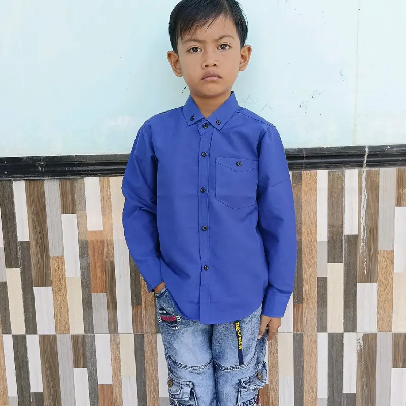 Kemeja lengan panjang Kemeja anak Baju anak pakian anak Fashion 6