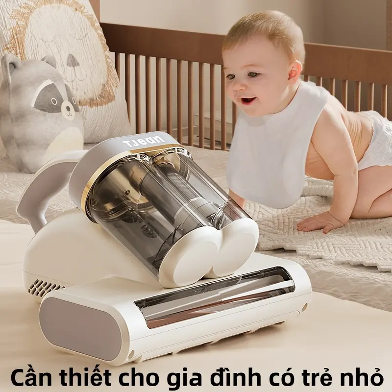 Máy hút bụi cầm tay TJean cho giường nệm – Lực hút 18Kpa, UV diệt khuẩn, hộp bụi kép 2
