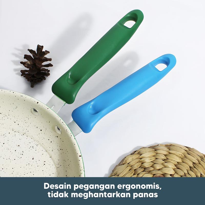 Panci Teflon Frypan Marble Enamel / Teflon Frypan Marble Berwarna / Teflon Frypan Enamel Anti Lengket penggorengan anti lengket Kitchenware teflon  serbaguna 6